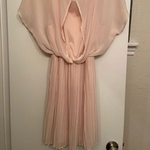 Light pink mini dress